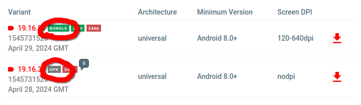 Apk bundle vs normal